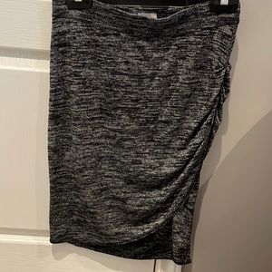 Ruched Wilfred skirt.